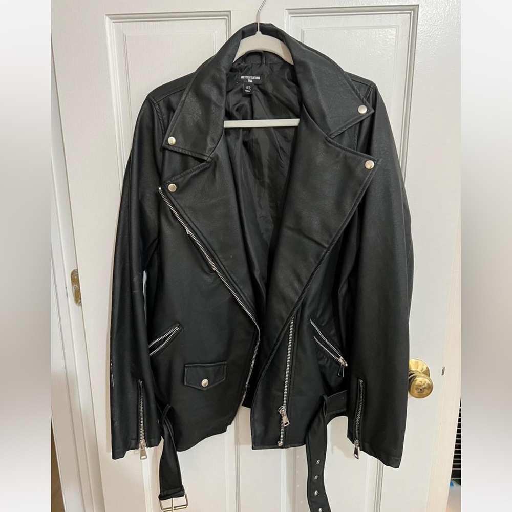 Black Faux Leather Jacket